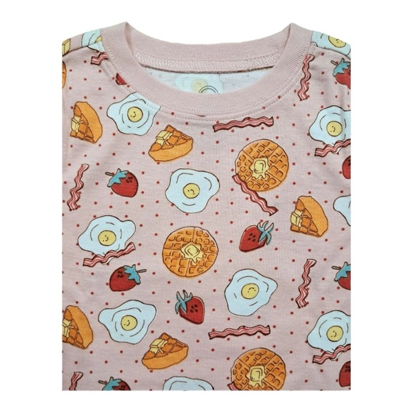 2pc Pink Sky Breakfast Pajamas NWT - Picture 3 of 8